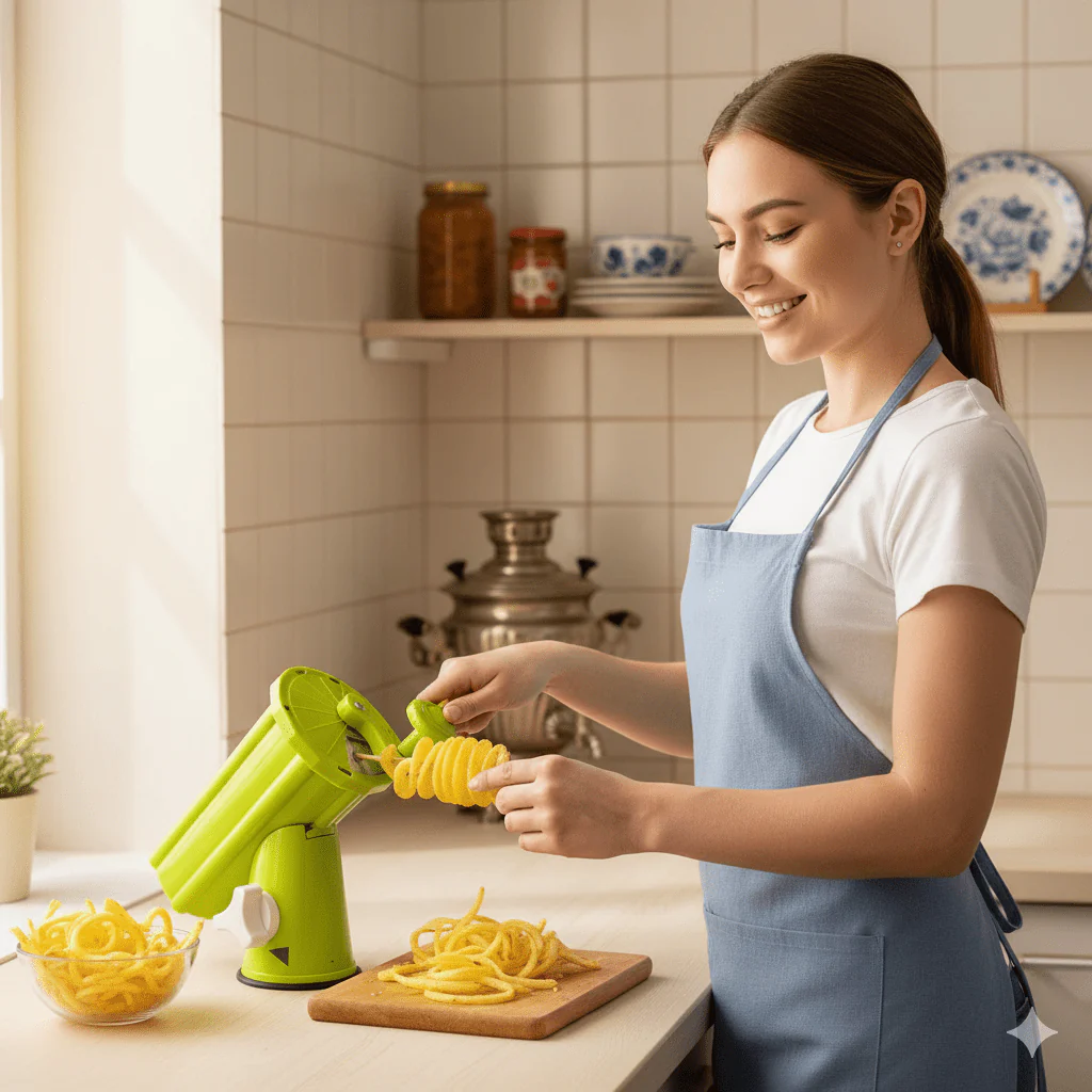 Multifunction Potato Tower Slicer-قطّاعة البطاطس الحلزونية متعددة الاستخدامات 🥔✨