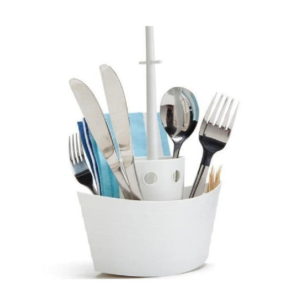 Sailing Storage Cutlery Holder✨ حامل أنيق لترتيب أدوات المطبخ بشكل عملي ومرتب 🏡